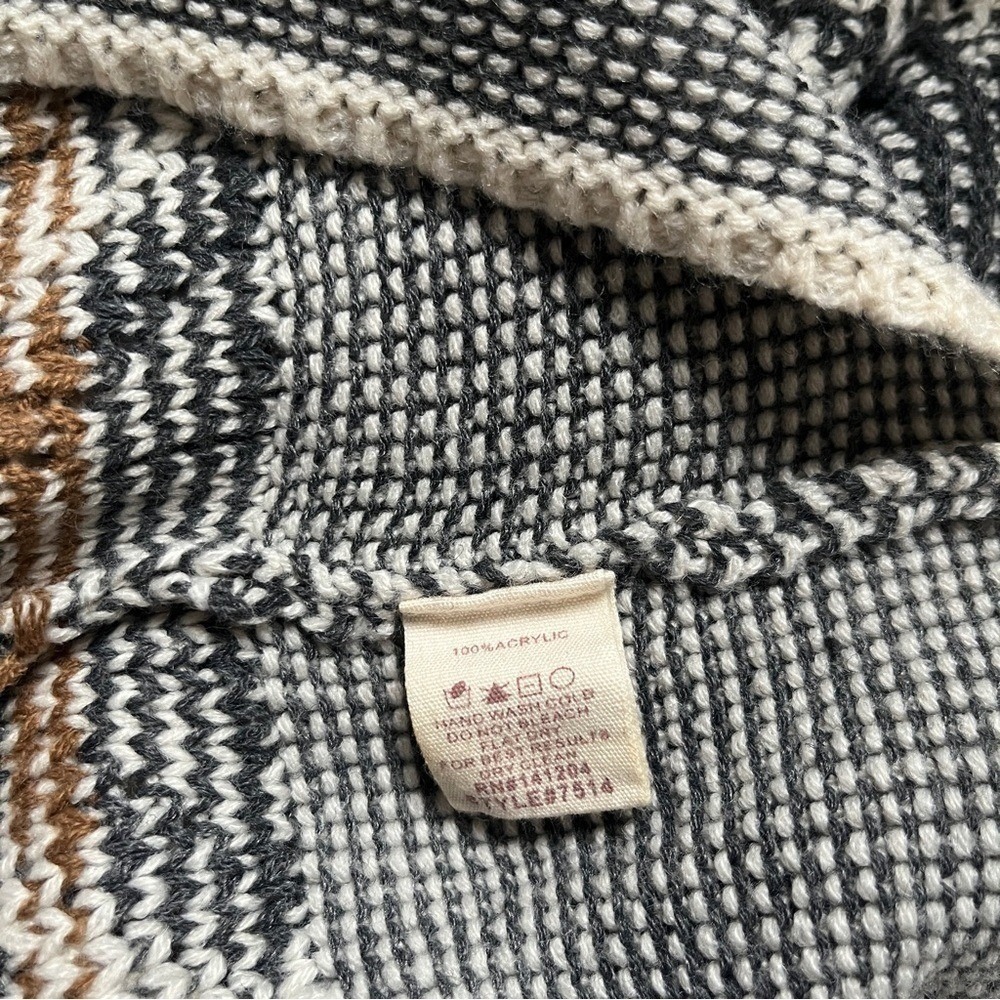 Hem & Thread Sweater Women's Small Nordic Cozy Knit Cream Golden Yellow Lodge - Picture 4 of 12